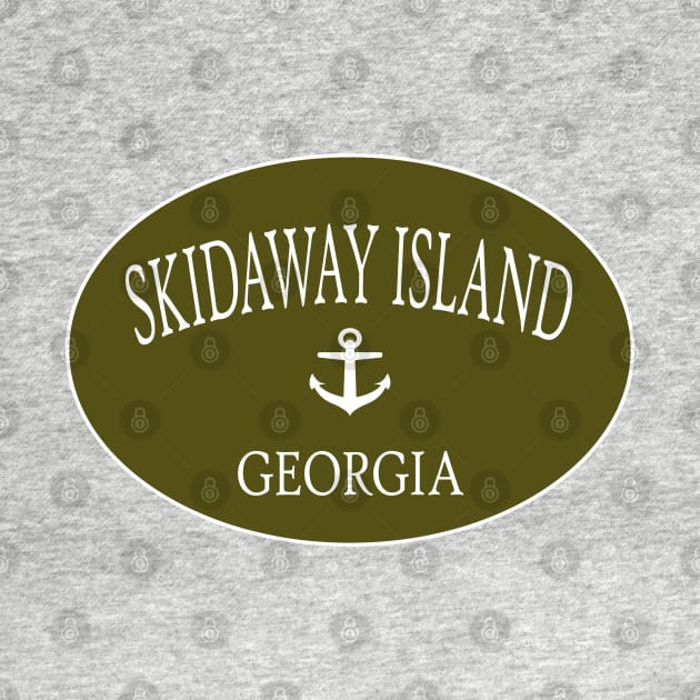 Skidaway Island Georgia Sea Islands Anchor Green by TGKelly